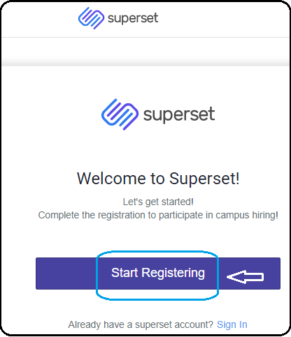 Superset Srat registering