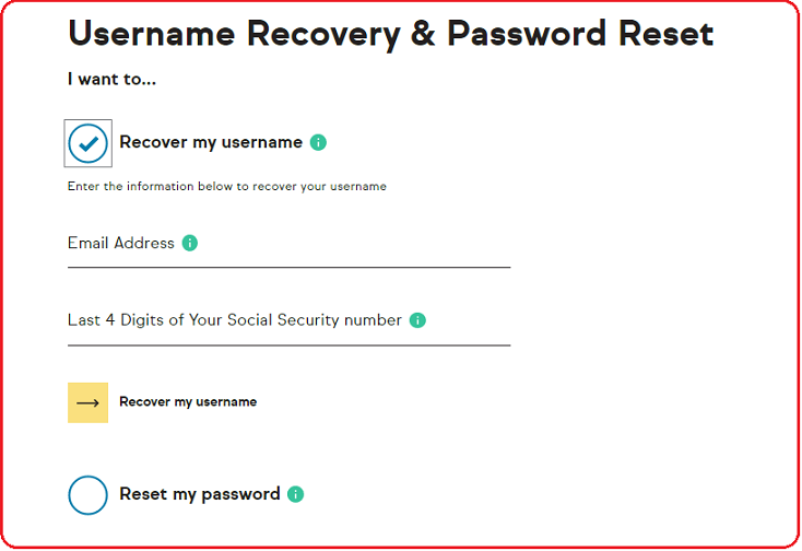recover username
