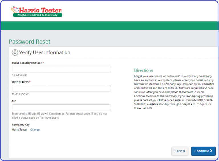Harris Teeter Employee Login benefitsolver App