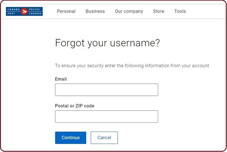 Fill the form of Forgot password